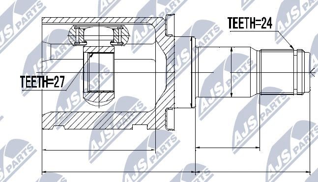 NTY Joint kit, drive shaft Article number: NPW-TY-037 cheaply