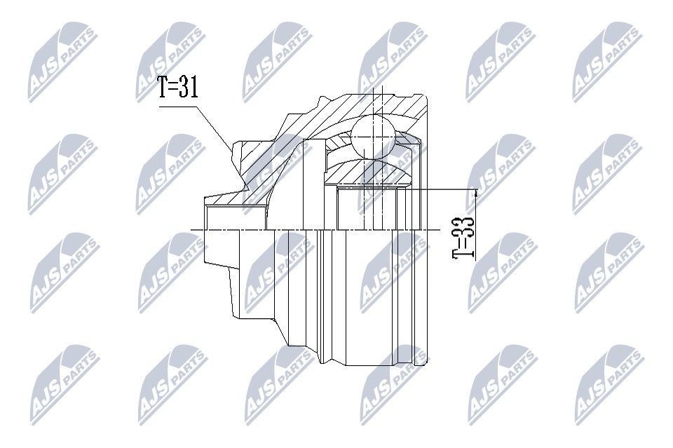 NTY Joint kit, drive shaft Article number: NPZ-BM-011 cheaply