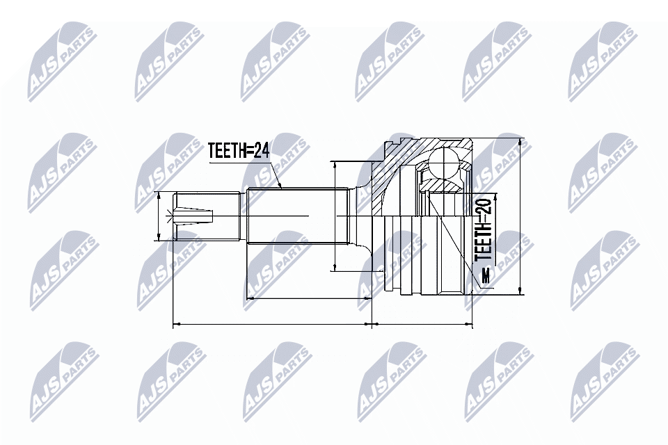 NTY Joint kit, drive shaft Article number: NPZ-CT-012 cheaply
