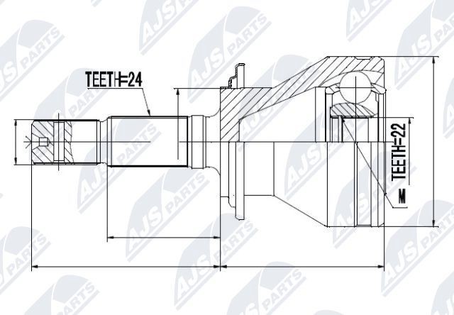 NTY Joint kit, drive shaft Article number: NPZ-DA-013 cheaply