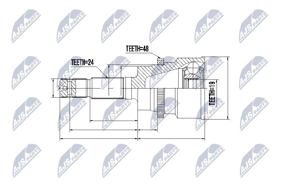 NTY Joint kit, drive shaft Article number: NPZ-DA-015 cheaply