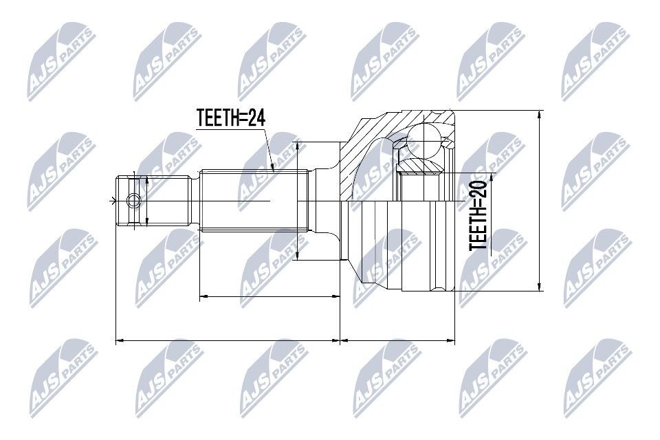 NTY Joint kit, drive shaft Article number: NPZ-DA-016 cheaply