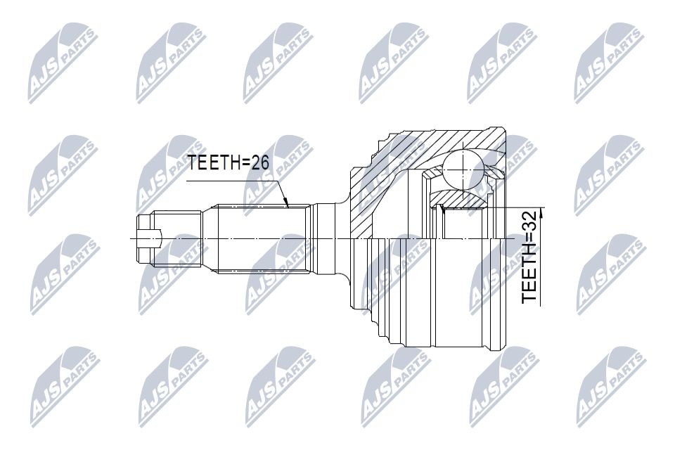 NTY Joint kit, drive shaft Article number: NPZ-HD-016 cheaply