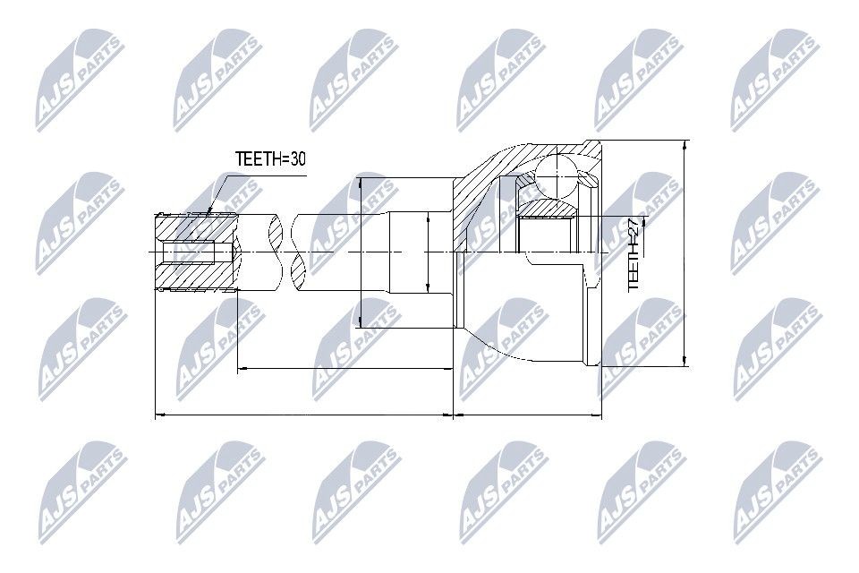 NTY Joint kit, drive shaft Article number: NPZ-TY-002 cheaply