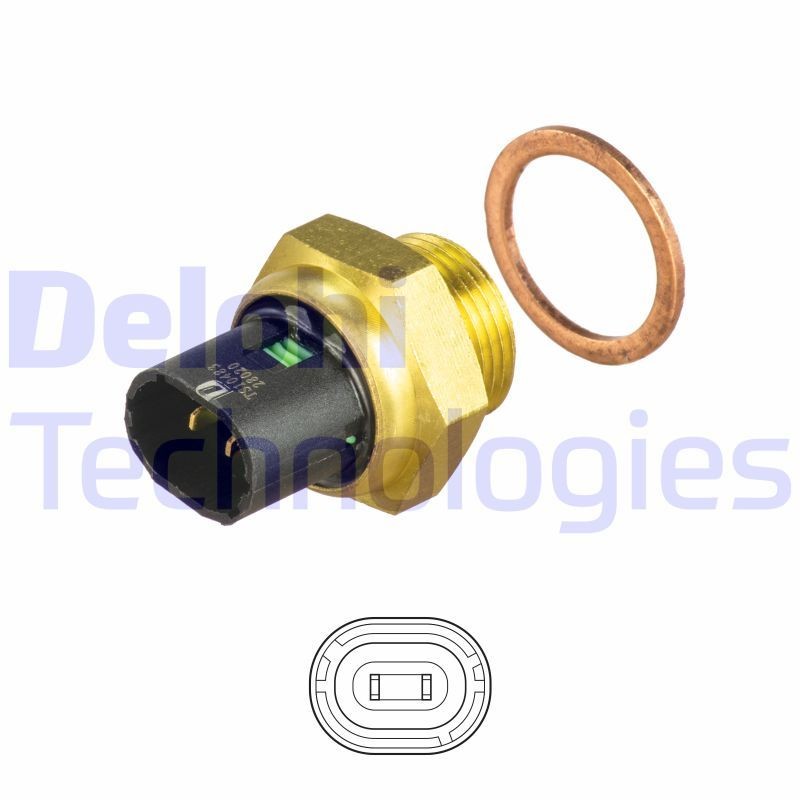 DELPHI Temperatuurilülitus, radiaatorivent. Artikli number: TS10483 soodsalt
