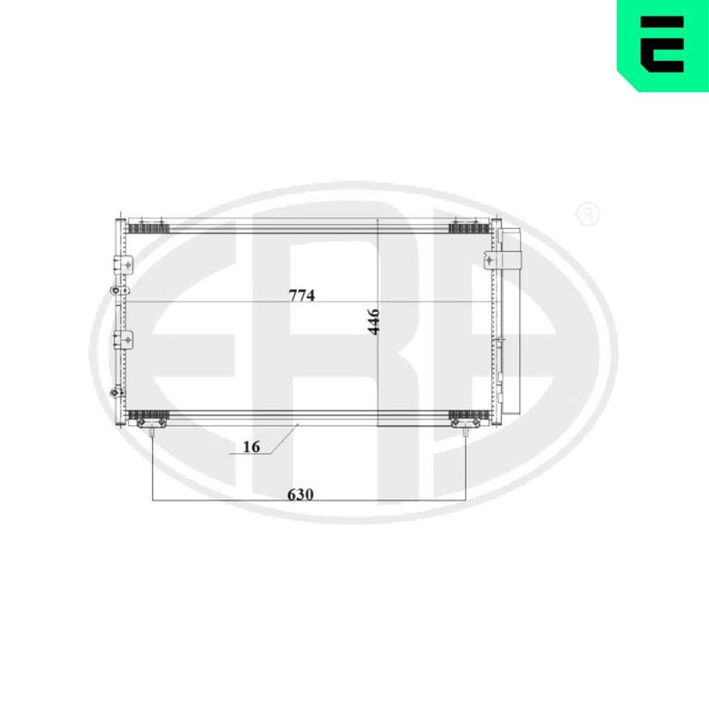 ERA Air conditioning condenser Article number: 667188 cheaply
