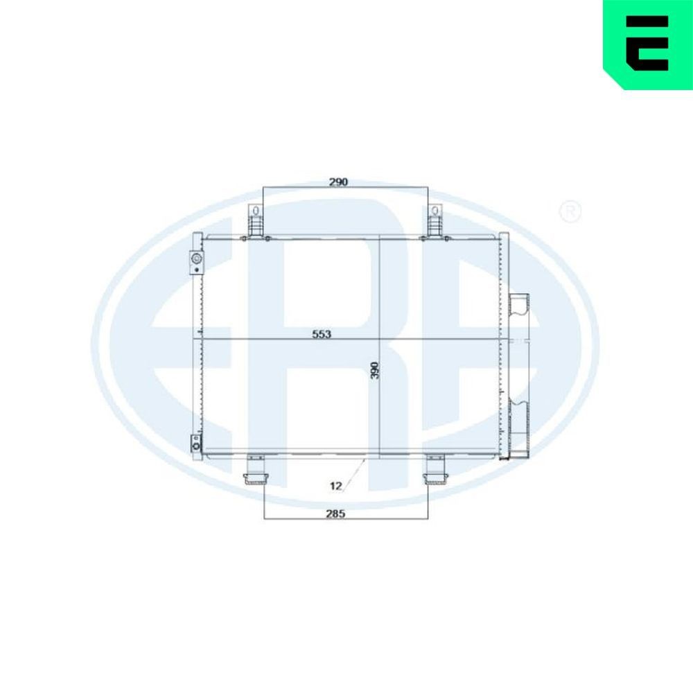ERA Air conditioning condenser Article number: 667254 cheaply