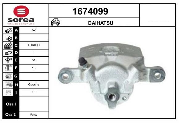 SNRA Brake caliper Article number: 1674099 cheaply