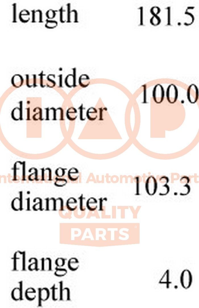 IAP QUALITY PARTS 103-09017S Cylinder Sleeve Kit D-MAX 3.0 DiTD 4x4 (TFS77H) 131 PS Diesel 2012