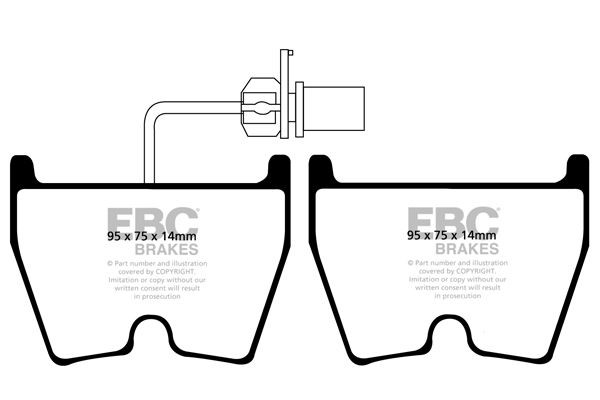 EBC Brakes Τακάκια φρένων αριθμός Άρθρου: DP81513RP1 φθηνότερα