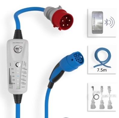 DINITECH Portable charger NRGkick 32A light 7,5m Article number: NRG20220 cheaply