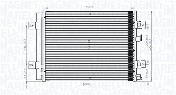 MAGNETI MARELLI Kondensaator, kliimaseade Artikli number: 350203765000 soodsalt