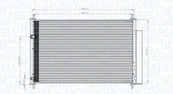 MAGNETI MARELLI Air conditioning condenser Article number: 350203767000 cheaply