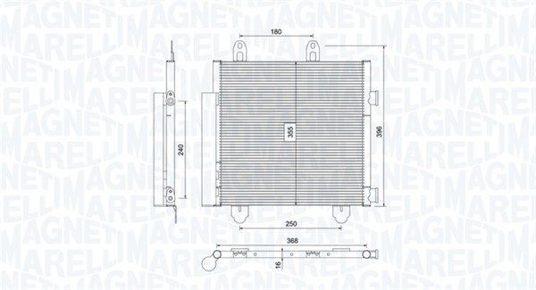 MAGNETI MARELLI Air conditioning condenser Article number: 350203794000 cheaply