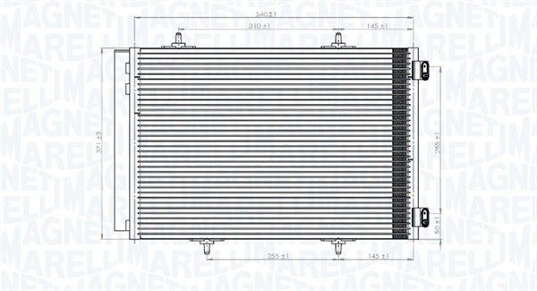 MAGNETI MARELLI Air conditioning condenser Article number: 350203822000 cheaply