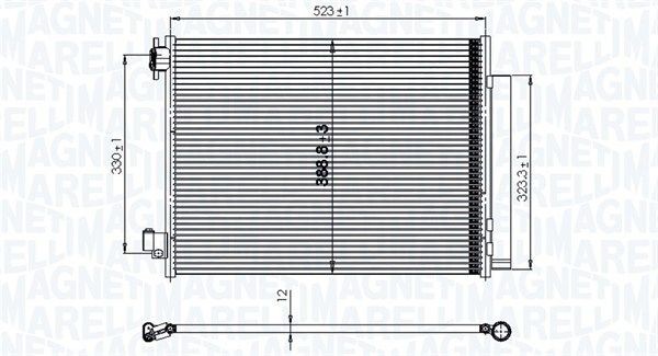 MAGNETI MARELLI Kondensaator, kliimaseade Artikli number: 350203823000 soodsalt