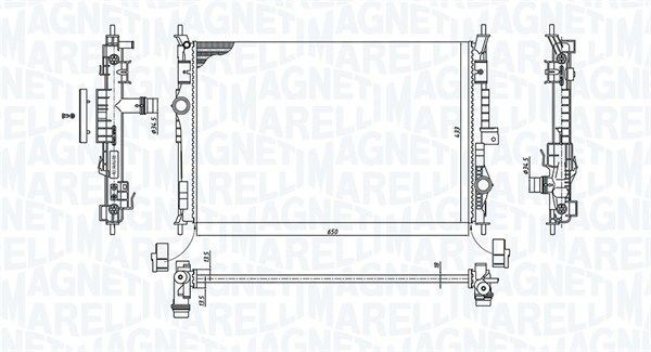 MAGNETI MARELLI Engine radiator Article number: 350213199600 cheaply