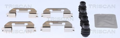 TRISCAN 8105 101672 Lisakomplekt, ketaspiduriklotsid COMPASS 1.4 MultiAir 4x4 170 HP Bensiin