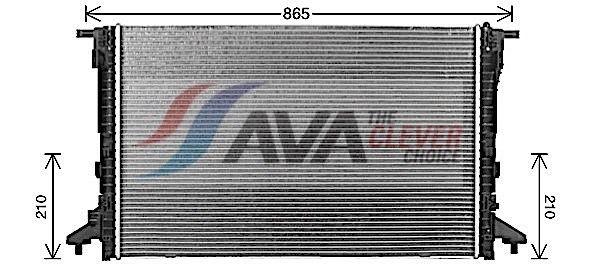AVA COOLING SYSTEMS Køler, motorkøling Varenummer: AI2430 billige