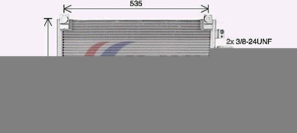 AVA COOLING SYSTEMS Air conditioning condenser Article number: IS5031D cheaply