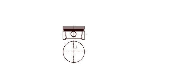 MAHLE ORIGINAL Piston număr articol: 081 PI 00122 000 ieftin