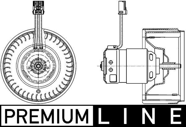 MAHLE ORIGINAL Kabineblæser Varenummer: AB 71 000P billige