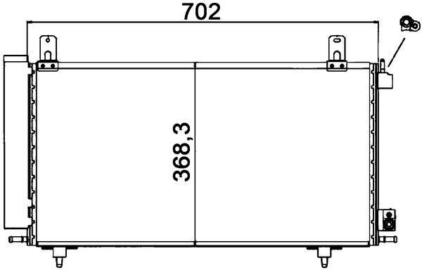 MAHLE ORIGINAL Air conditioning condenser Article number: AC 122 000S cheaply