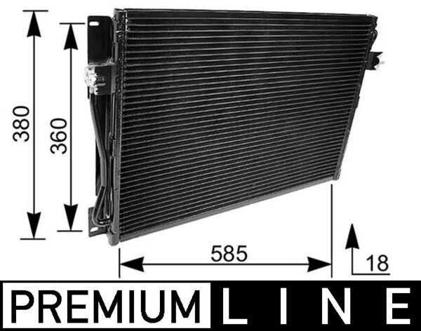 MAHLE ORIGINAL Air conditioning condenser Article number: AC 173 000P cheaply