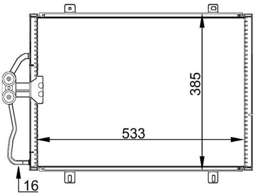 MAHLE ORIGINAL Air conditioning condenser Article number: AC 176 000S cheaply