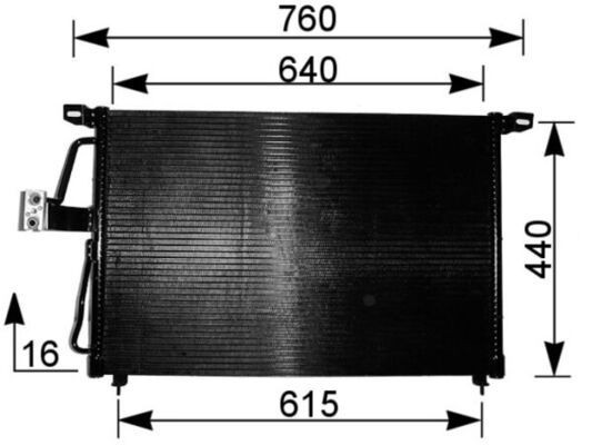 MAHLE ORIGINAL Air conditioning condenser Article number: AC 224 000S cheaply