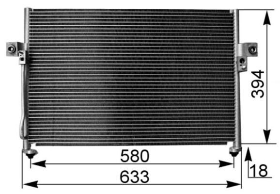 MAHLE ORIGINAL Air conditioning condenser Article number: AC 262 000S cheaply