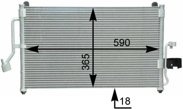 MAHLE ORIGINAL Air conditioning condenser Article number: AC 418 000S cheaply