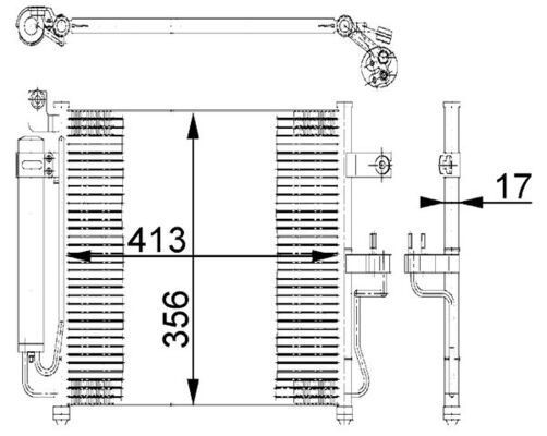 MAHLE ORIGINAL Air conditioning condenser Article number: AC 677 000S cheaply