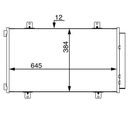 MAHLE ORIGINAL Air conditioning condenser Article number: AC 70 000S cheaply