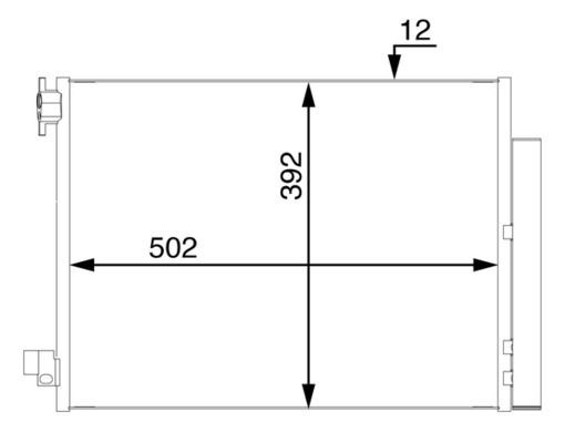 MAHLE ORIGINAL Air conditioning condenser Article number: AC 73 000S cheaply