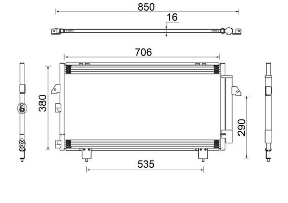 MAHLE ORIGINAL Air conditioning condenser Article number: AC 796 000S cheaply