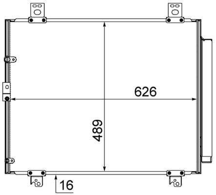 MAHLE ORIGINAL Air conditioning condenser Article number: AC 866 000S cheaply