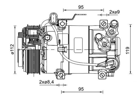 MAHLE ORIGINAL Kliimakompressor Artikli number: ACP 1461 000P soodsalt