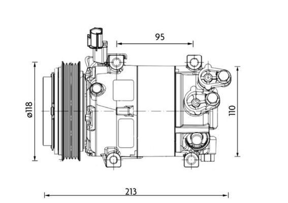 MAHLE ORIGINAL Kliimakompressor Artikli number: ACP 1468 000P soodsalt