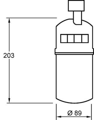 MAHLE ORIGINAL Dryer, air conditioning Article number: AD 275 000S cheaply
