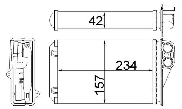 MAHLE ORIGINAL Heater matrix Article number: AH 248 000S cheaply