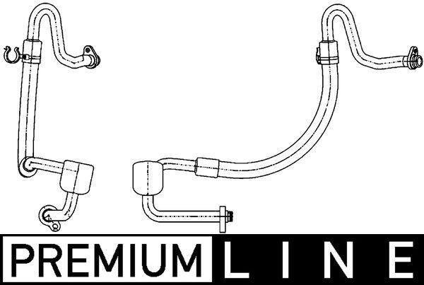 MAHLE ORIGINAL Low Pressure Line, air conditioning Article number: AP 121 000P cheaply