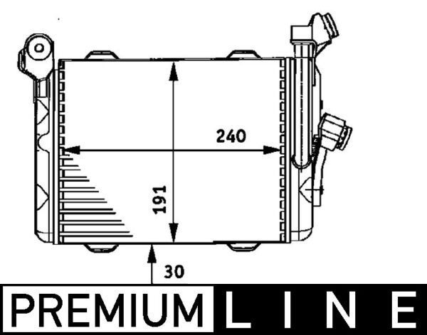 MAHLE ORIGINAL Low Pressure Line, air conditioning Article number: AP 125 000P cheaply