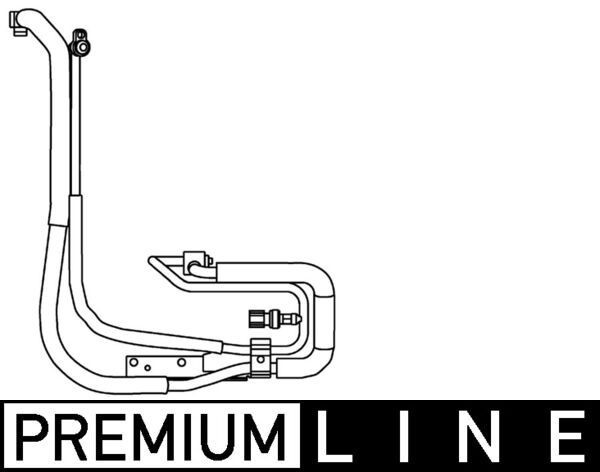 MAHLE ORIGINAL High- / Low Pressure Line, air conditioning Article number: AP 95 000P cheaply