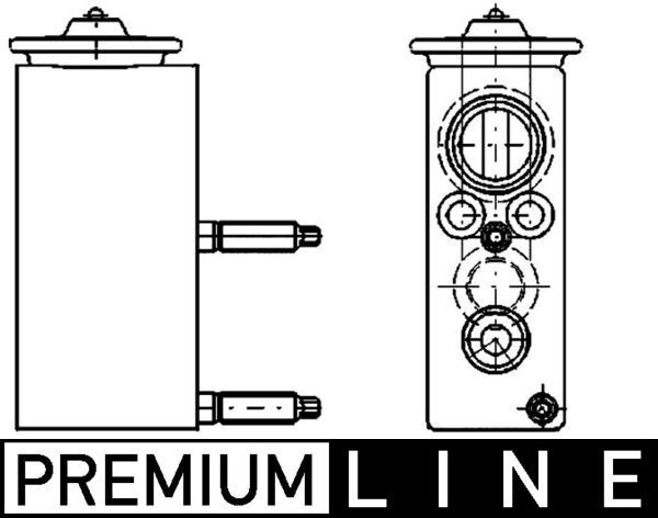 MAHLE ORIGINAL AC expansion valve Article number: AVE 67 000P cheaply