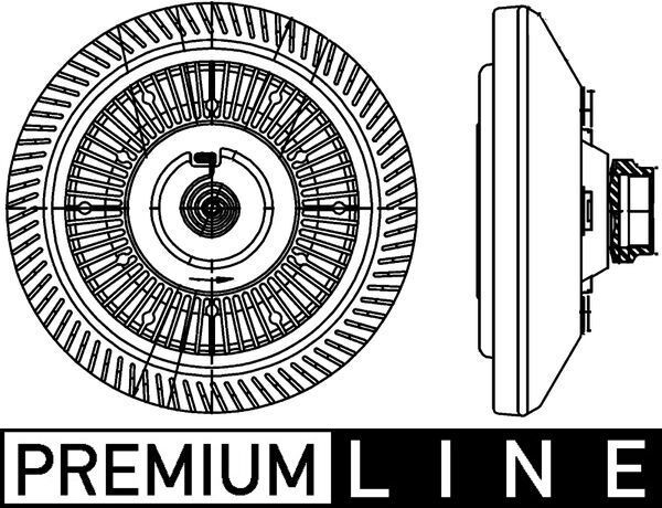 MAHLE ORIGINAL Fan clutch Article number: CFC 212 000P cheaply