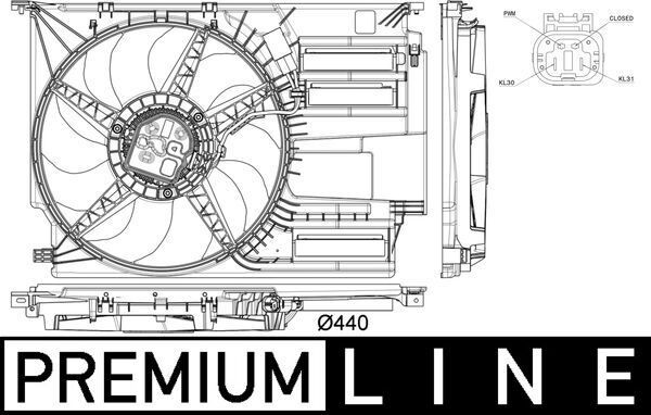 MAHLE ORIGINAL Radiaatori ventilaator Artikli number: CFF 402 000P soodsalt