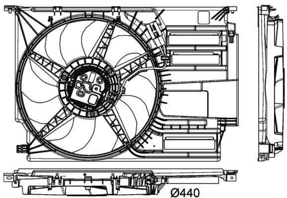 MAHLE ORIGINAL Radiatora ventilators raksta numurs: CFF 404 000P lēti