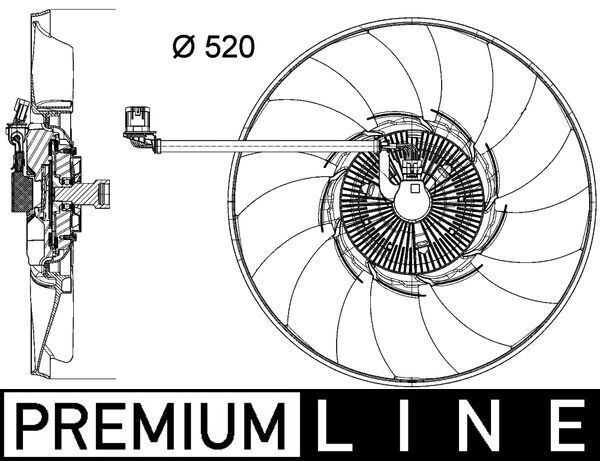 MAHLE ORIGINAL Fan, radiator Article number: CFF 474 000P cheaply