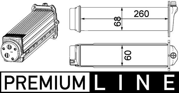 MAHLE ORIGINAL Intercooler Article number: CI 481 000P cheaply